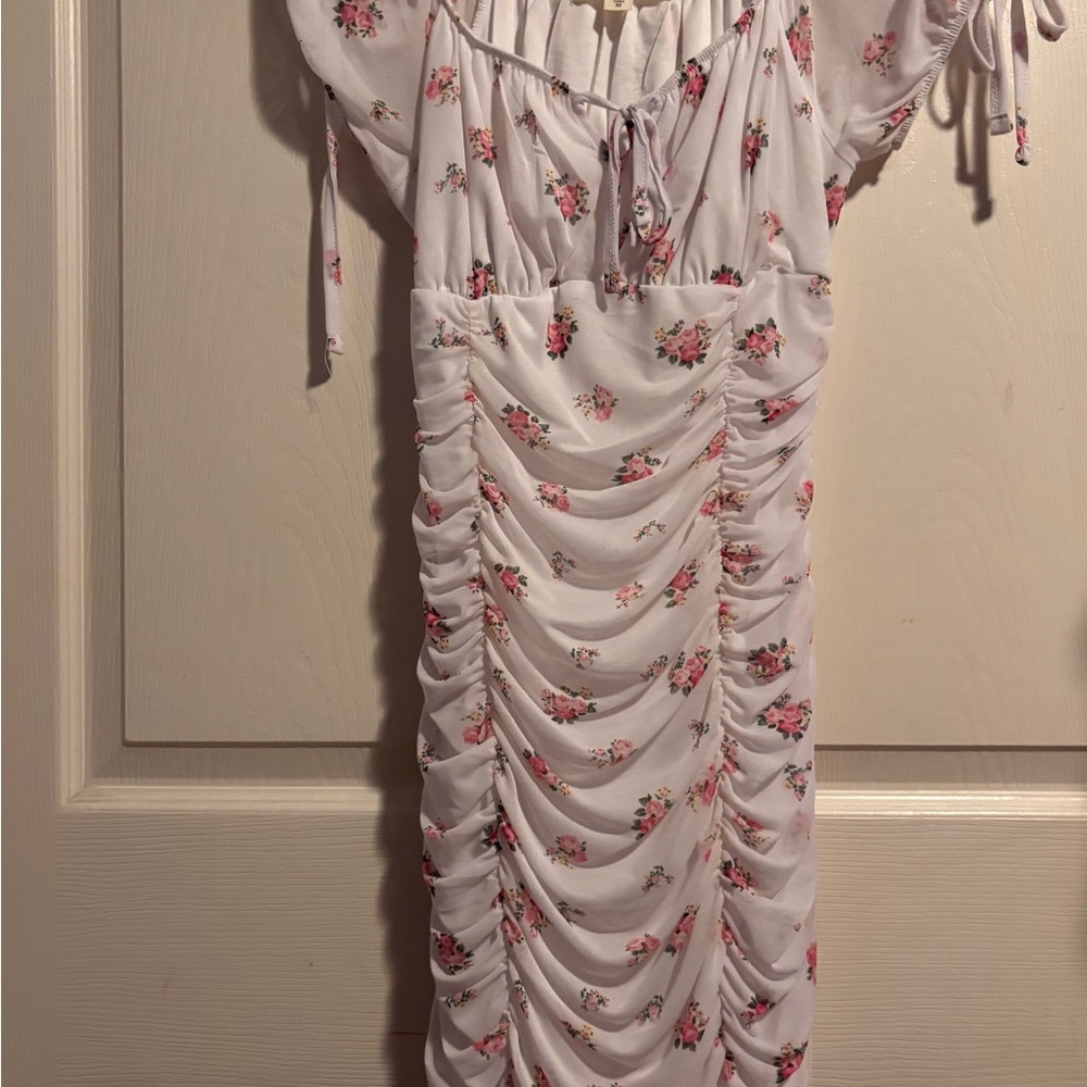 Floral Ruched Dress
